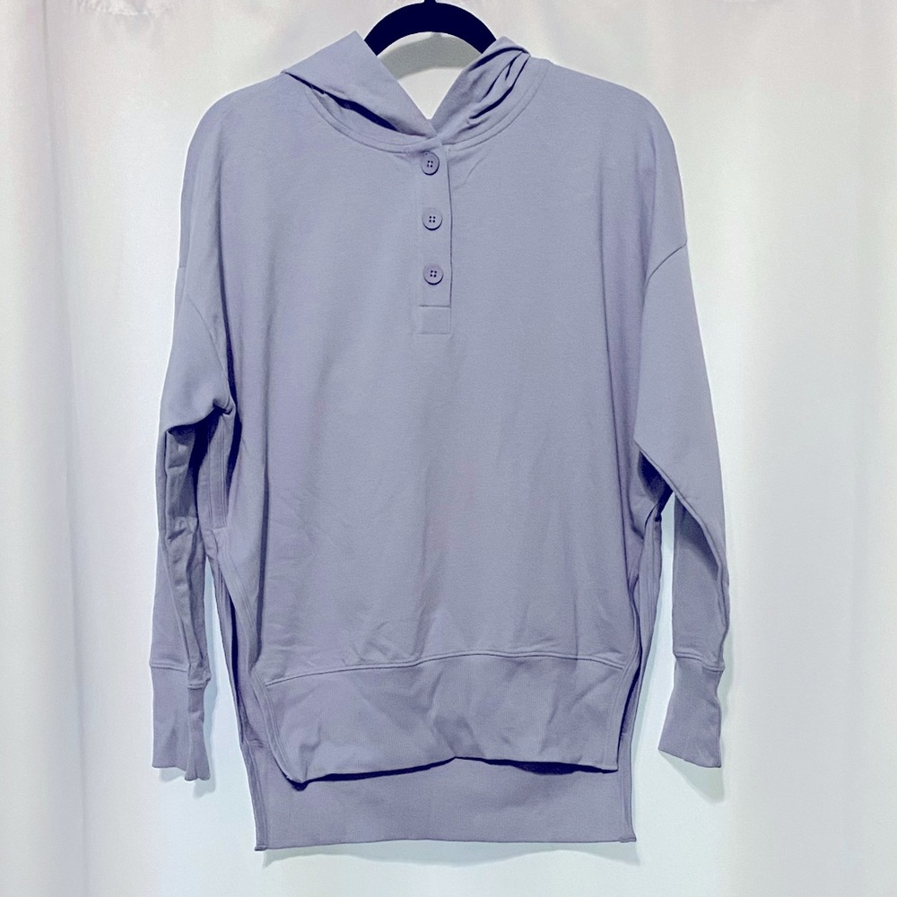 NWT Universal Standard XS hoodie periwinkle polo sweatshirt